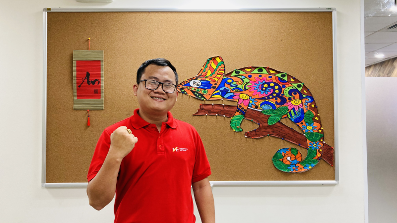 Anh Cao Hữu Thành Huy tại văn phòng mới MarketEnterprise Việt Nam