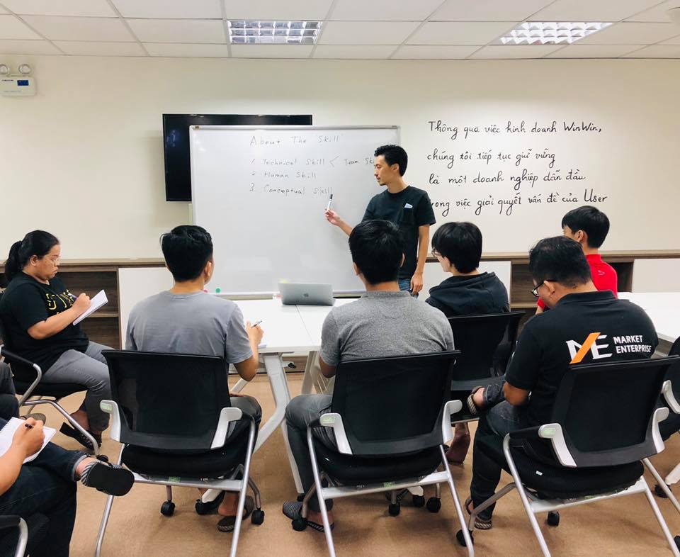 Anh Đinh Văn Thuật - Những bài training tại công ty Marketenterprise VietNam