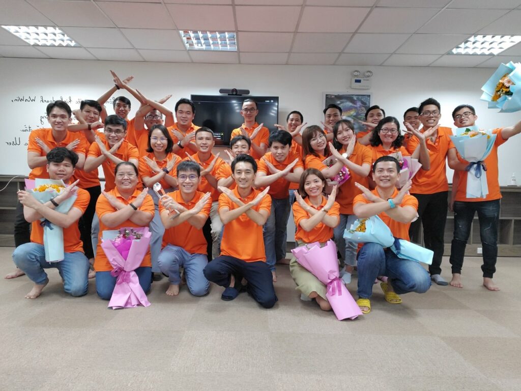 Bạn Vân Anh và đồng nghiệp tại MEVN