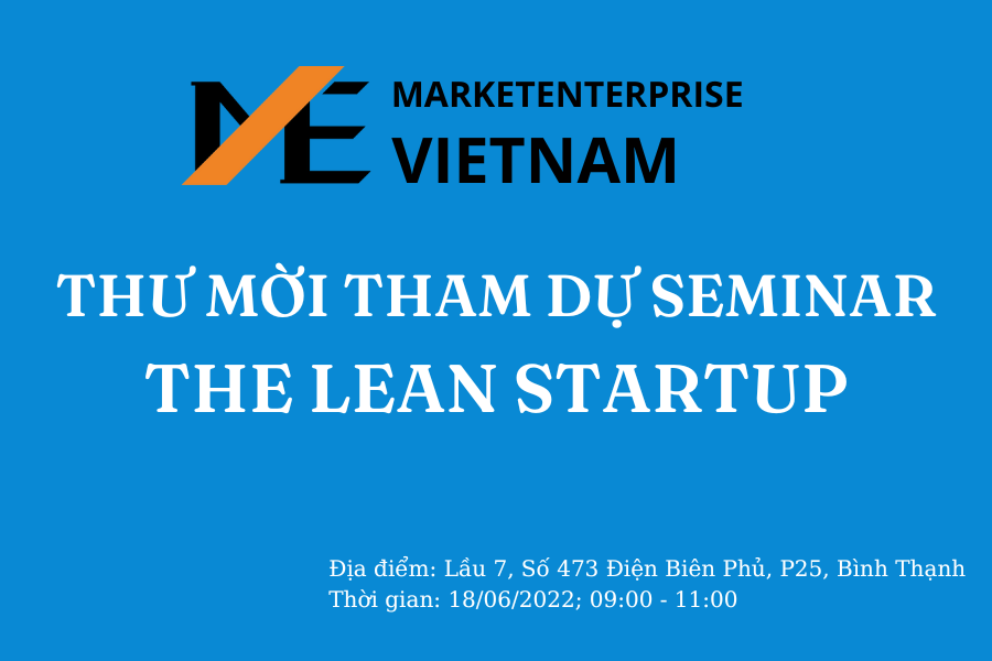 Thông báo tổ chức seminar THE LEAN STARTUP