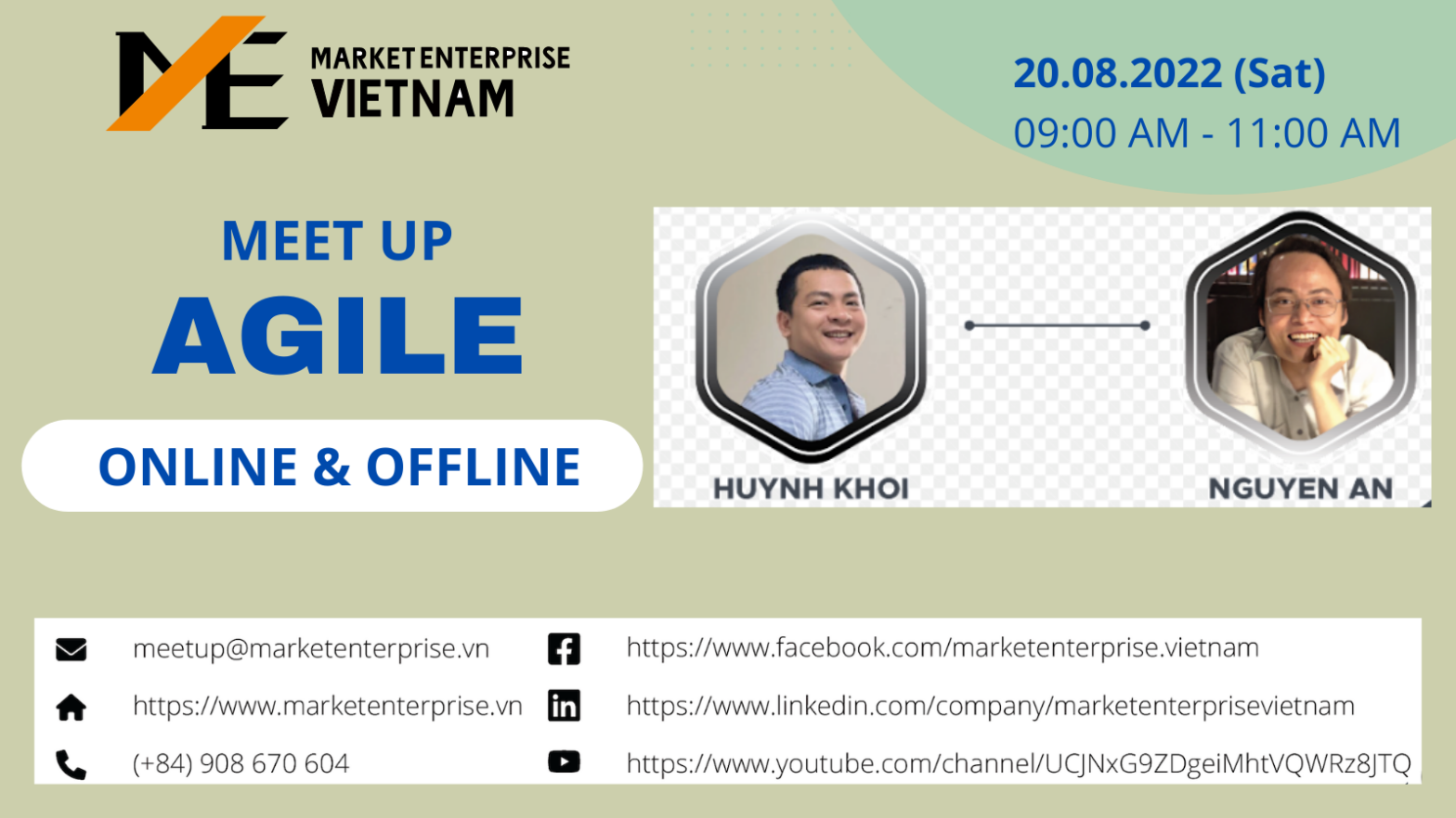 Thông báo tổ chức ONLINE & OFFLINE Meetup – chủ đề Agile