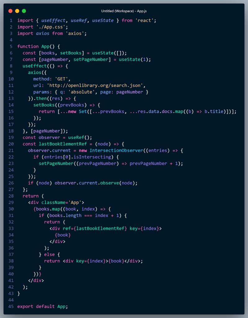 Ví dụ Infinite Scroll với Intersection Observer 2