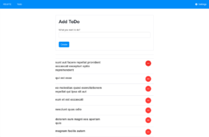 7. Add ToDo Create
