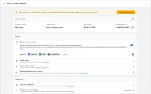 8. Create stream thành công GA4