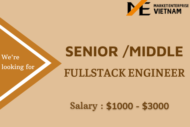 Tuyển dụng 1 Senior/Middle Fullstack Engineer tại TP. Hồ Chí Minh