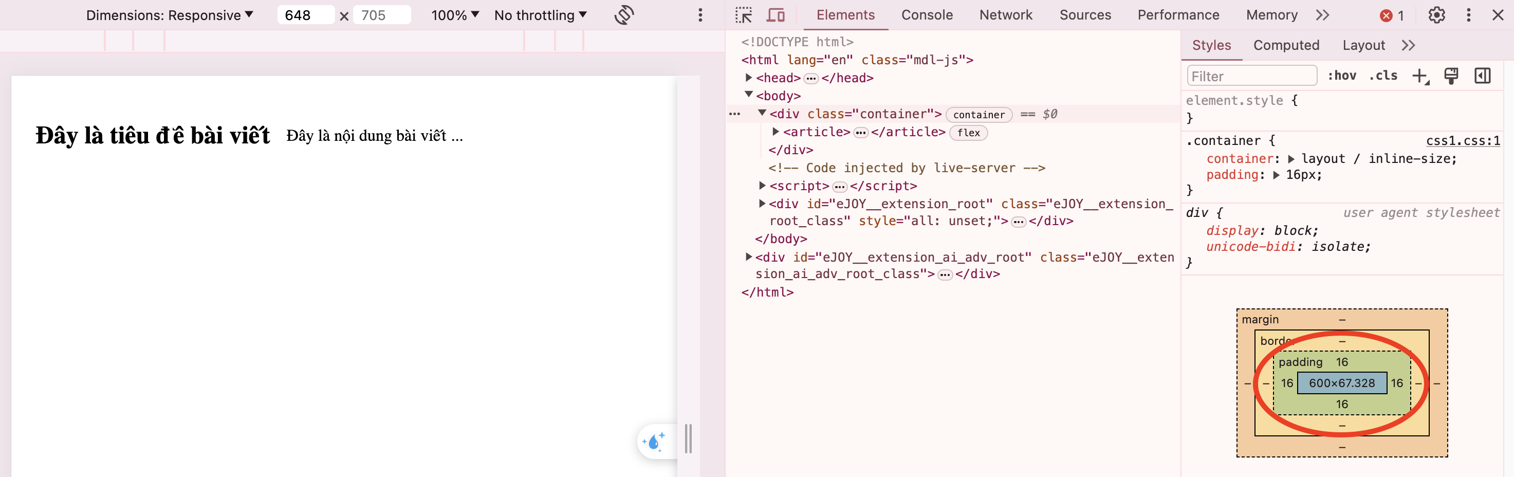 css container queries - vd1.3