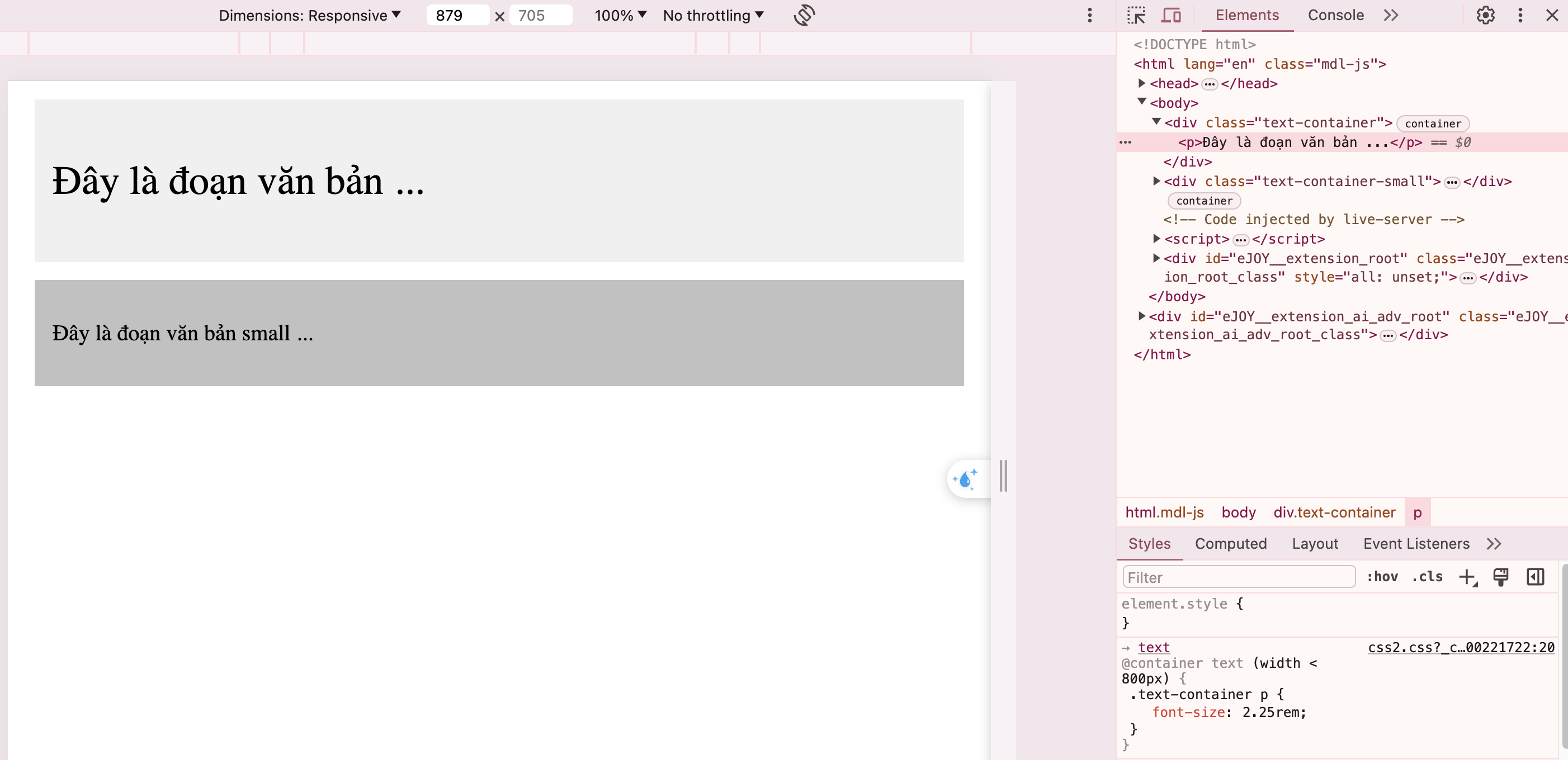 css container queries - vd2.4