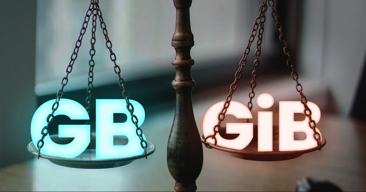 Sự khác biệt giữa 1 Gigabyte và 1 Gibibyte là gì?